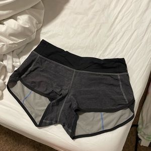 Grey lululemon shorts size 4
